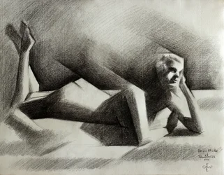 Cubist Reclining Nude