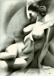 Dramatic Abstract Nude