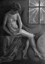 Elegant Figure Window View