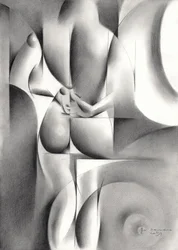 Elegant Geometric Nude