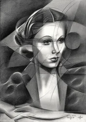 Elegant Geometric Portrait