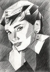 Elegant Geometric Woman
