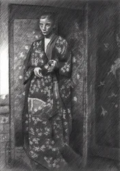 Elegant Japanese Kimono Woman