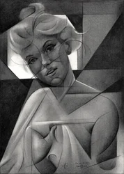 Elegant Monochrome Woman