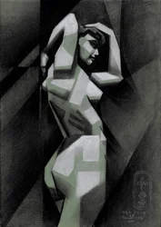 Geometric Nude Figure
