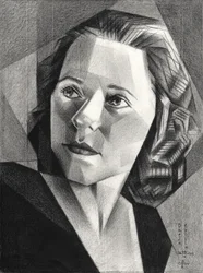 Geometric Woman Portrait