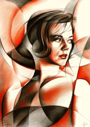 Geometric Woman Portrait