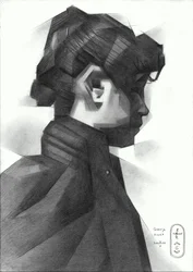 Geometric Woman Profile
