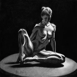 Illuminated Nude Study
