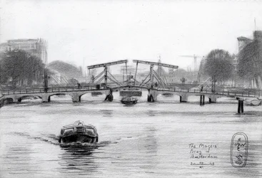 Magere Brug Amsterdam Drawing