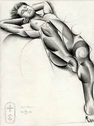 Peaceful Reclining Nude