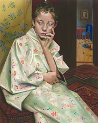 Pensive Kimono Girl