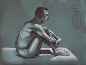 Pensive Male Figure