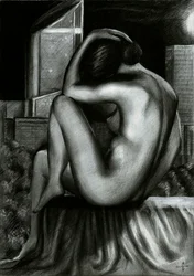 Pensive Urban Nude
