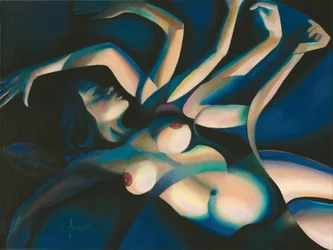 Sensual Blue Woman