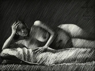 Shadowed Female Nude