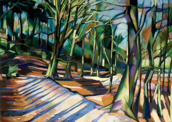 Sunny Forest Path