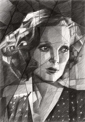 Thoughtful Geometric Portrait