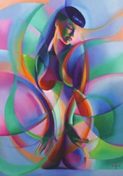 Vibrant Abstract Woman