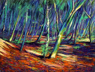 Vibrant Forest Path