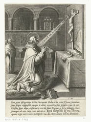 Saint Thomas Aquinas Speaking with a Crucifix