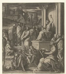 Christ Preaching to the People