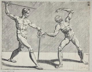 Two fencers