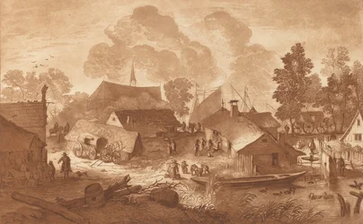 Village with Pond