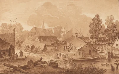 Village with Pond