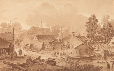 Village with Pond
