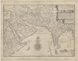 Map of the Middle East and Part of Asia