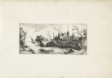 River Landscape with a Rowboat (series title)