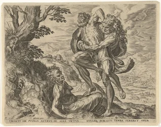 Hercules Wrestling with Antaeus (Works of Hercules)