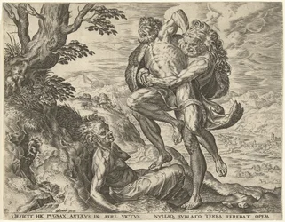 Hercules Wrestling with Antaeus (Works of Hercules)