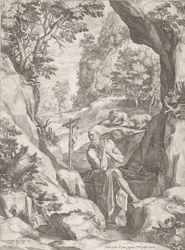 St Jerome Penitent in the Wilderness, 1573