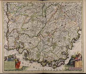 County and General Government of Provence: Divided into its Seneschalships and Vigueries with Adjacent Lands including the Principality of Orange and the Comtat Venaissin