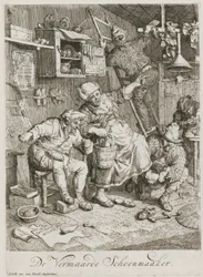 Famous Shoemaker, Plate 3 of a Series of Three Genre Scenes
