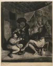 A Man Offers Tobacco to Another