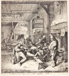Violin Player in a Tavern Room