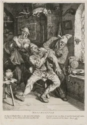 Healer, Sheet 2 of a Series with Three Genre Scenes