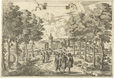 Walkers and a Castle