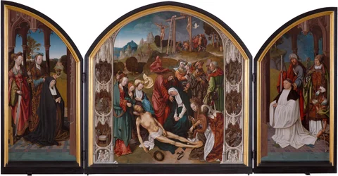 Triptych with the Lamentation of Christ