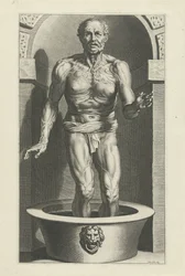 Seneca Standing, with His Feet in the Bath