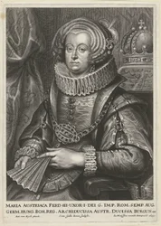 Portrait of Maria Anna of Austria, Wife of Emperor Ferdinand III