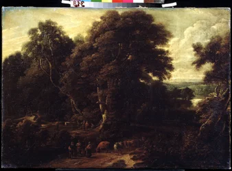 Landscape of Flanders with Cattle