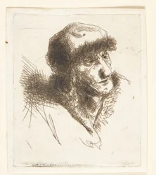 Old Woman with Fur Hat