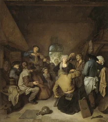 Peasants Making Music and Dancing