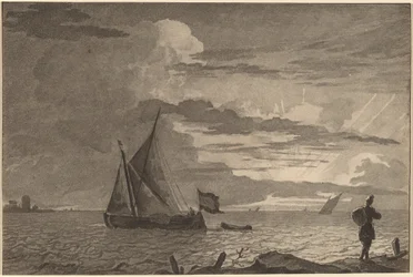 Fisherman with Pack over His Shoulder