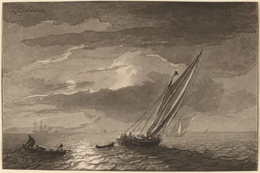 Seascape with Full Moon