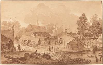 Village with Pond
